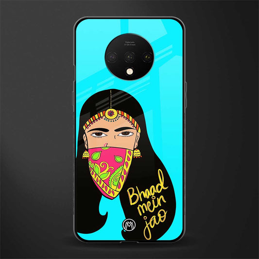bhaad mein jao glass case for oneplus 7t image