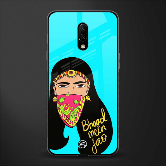 bhaad mein jao glass case for oneplus 7 image