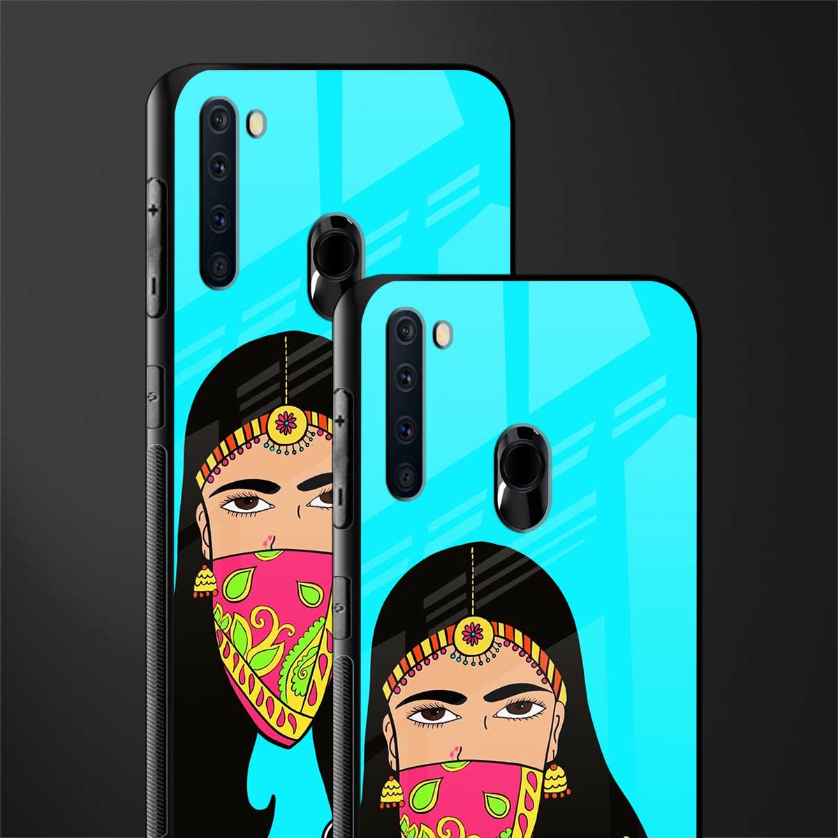 bhaad mein jao glass case for samsung a21 image-2