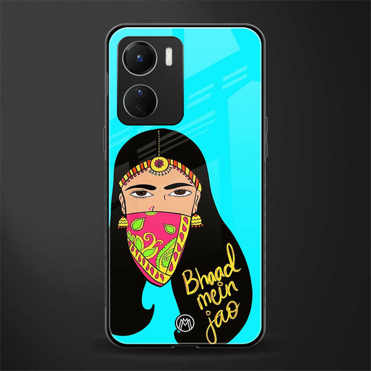 bhaad mein jao back phone cover | glass case for vivo y16