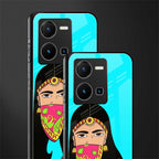 bhaad mein jao back phone cover | glass case for vivo y35 4g