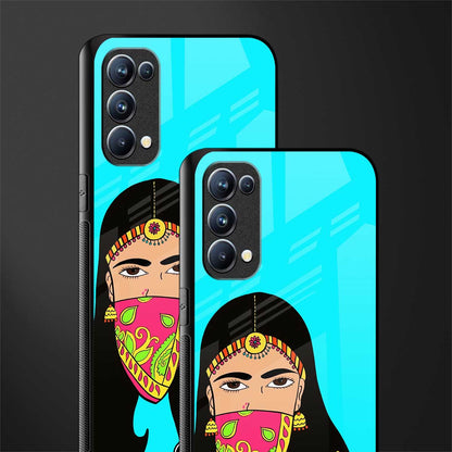 bhaad mein jao back phone cover | glass case for oppo reno 5