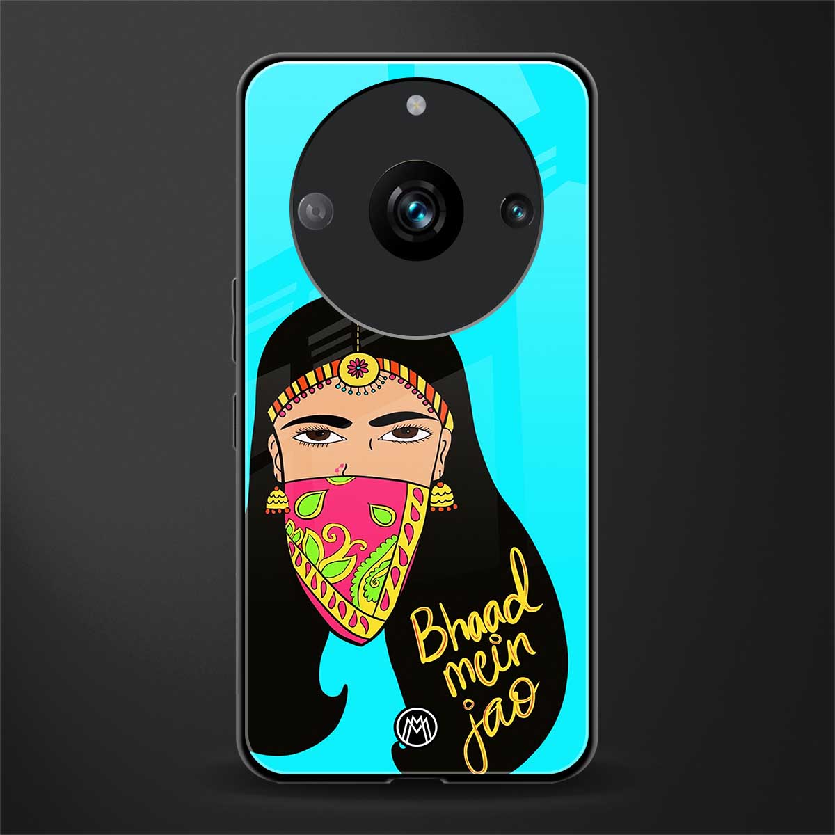 bhaad mein jao back phone cover | glass case for realme 11 pro 5g