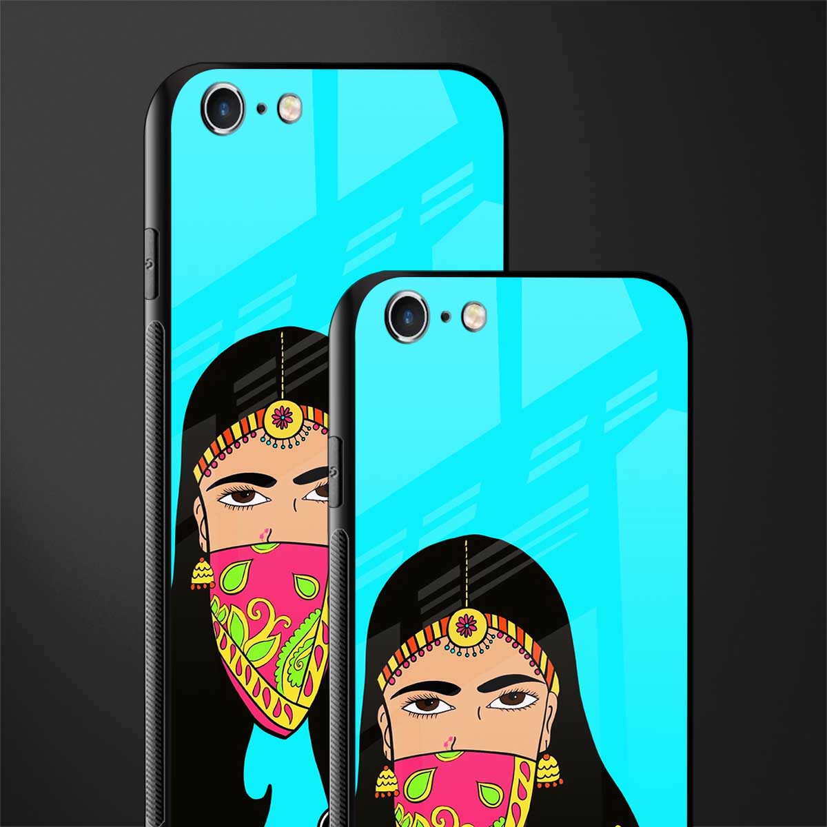 bhaad mein jao glass case for iphone 6 image-2