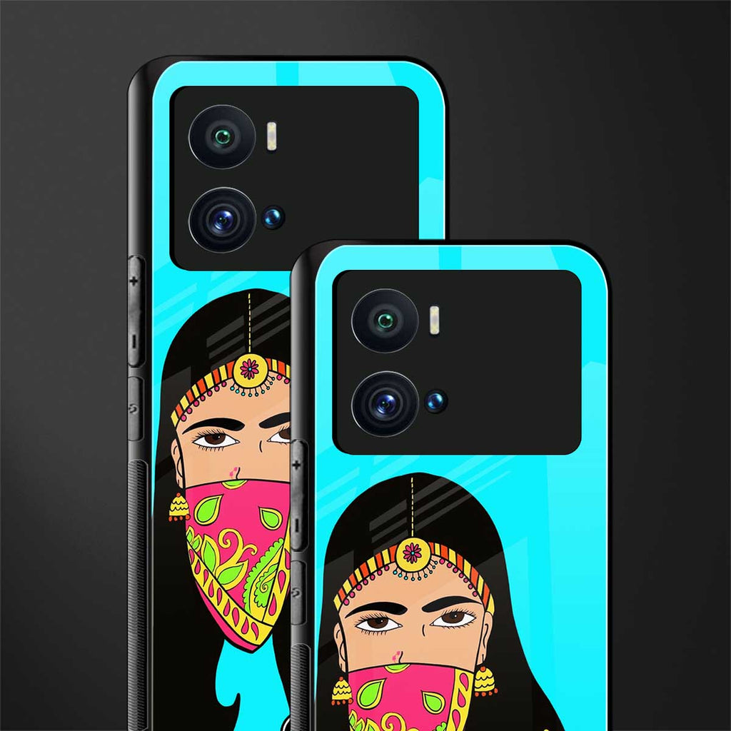 bhaad mein jao back phone cover | glass case for iQOO 9 Pro