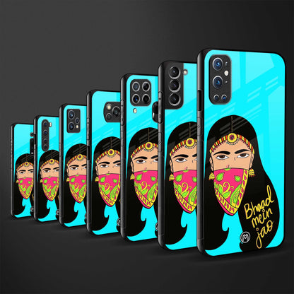 bhaad mein jao glass case for iphone 13 image-3
