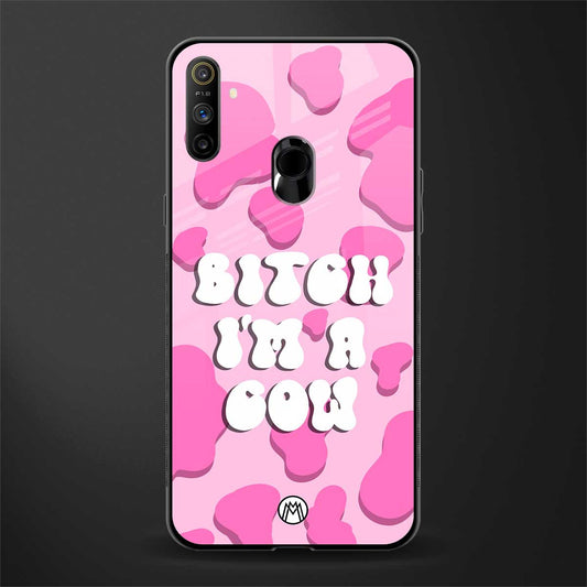 bitch i'm a cow glass case for realme narzo 20a image
