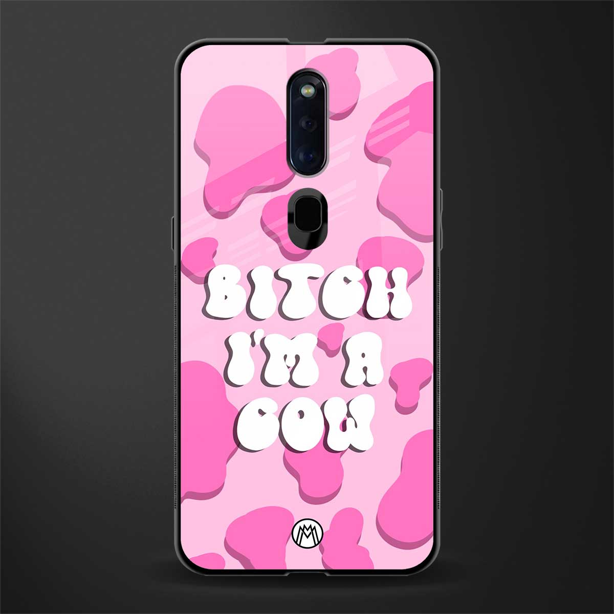 bitch i'm a cow glass case for oppo f11 pro image