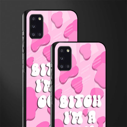 bitch i'm a cow glass case for samsung galaxy a31 image-2