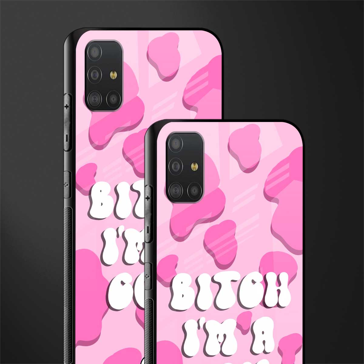 bitch i'm a cow glass case for samsung galaxy a51 image-2