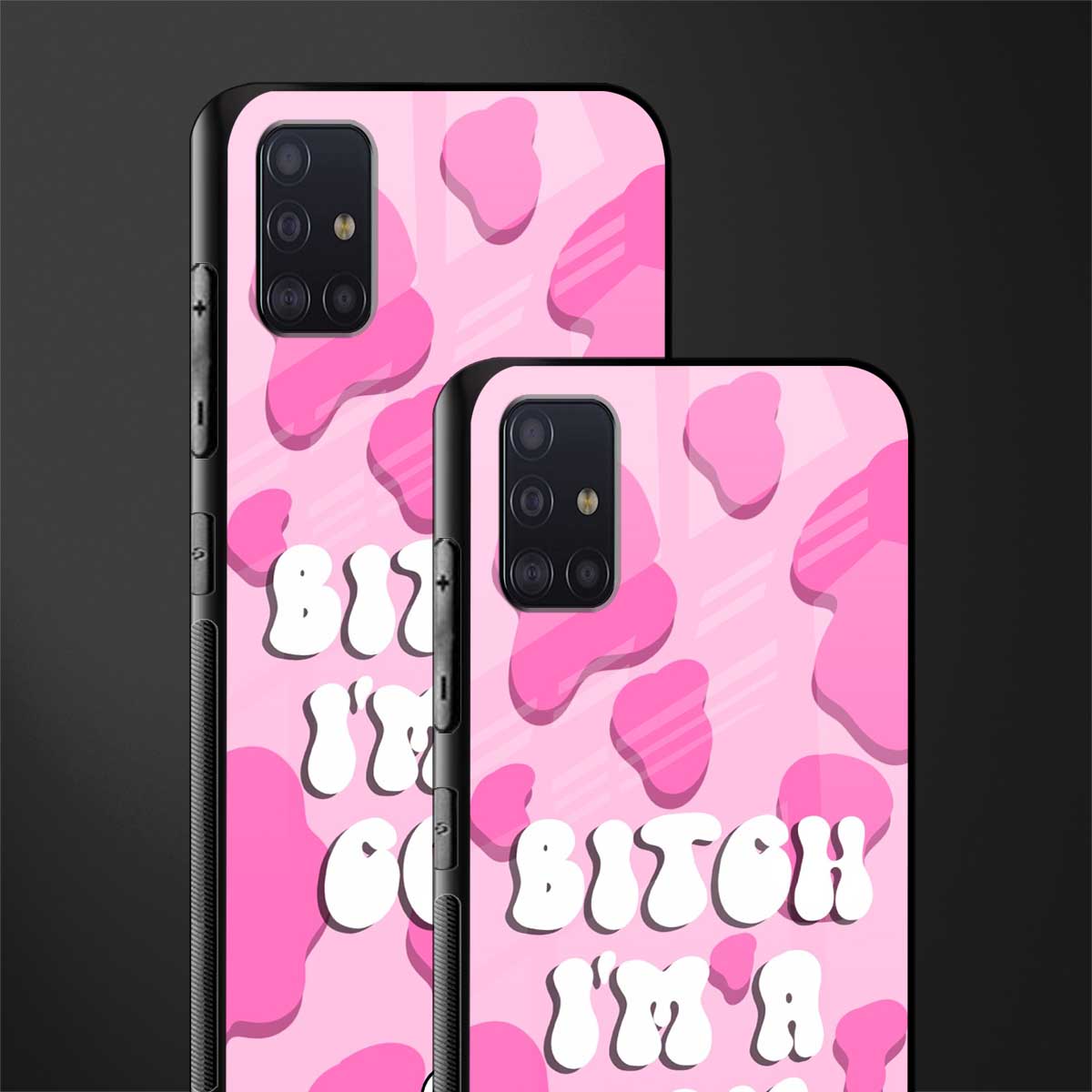 bitch i'm a cow glass case for samsung galaxy a71 image-2