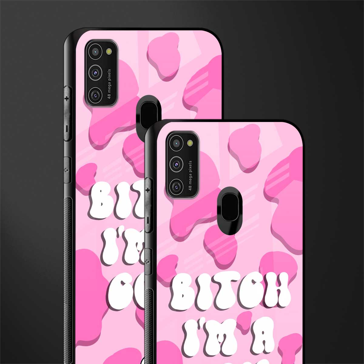 bitch i'm a cow glass case for samsung galaxy m21 image-2