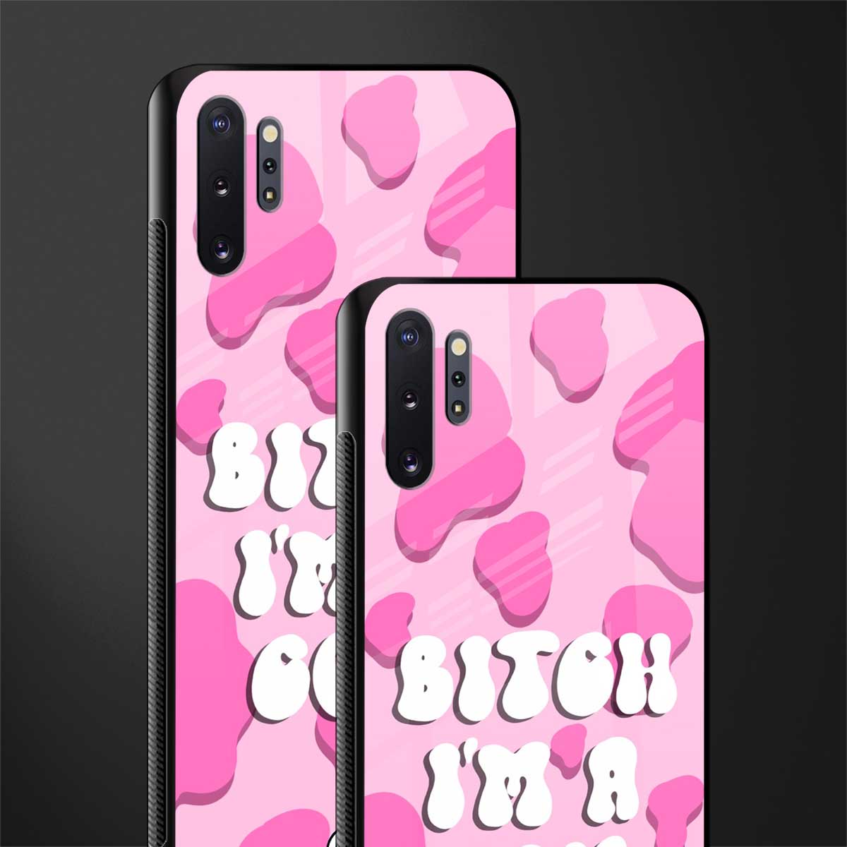 bitch i'm a cow glass case for samsung galaxy note 10 plus image-2