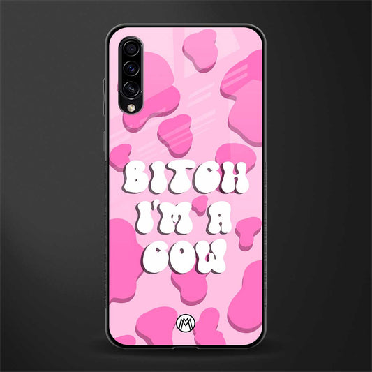 bitch i'm a cow glass case for samsung galaxy a70 image
