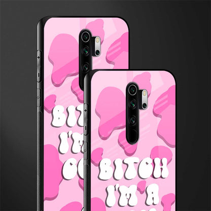 bitch i'm a cow glass case for redmi note 8 pro image-2
