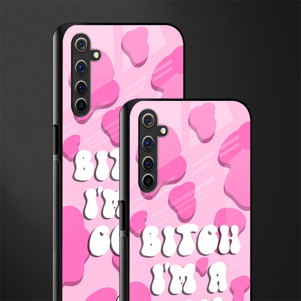 bitch i'm a cow glass case for realme 6 pro image-2