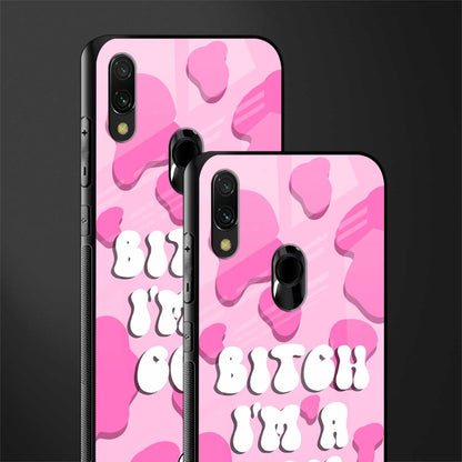 bitch i'm a cow glass case for redmi note 7 image-2