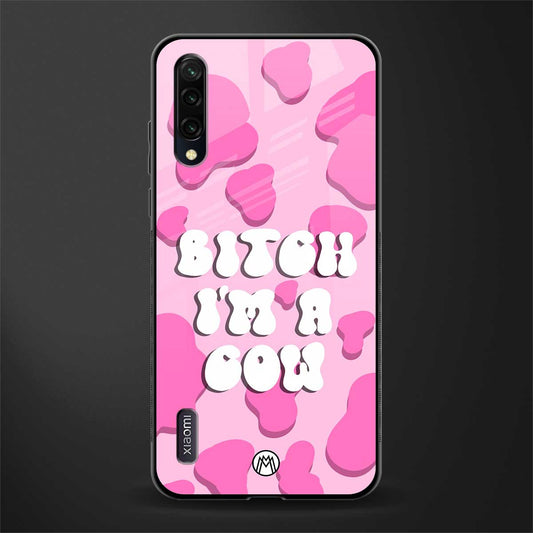 bitch i'm a cow glass case for mi a3 redmi a3 image