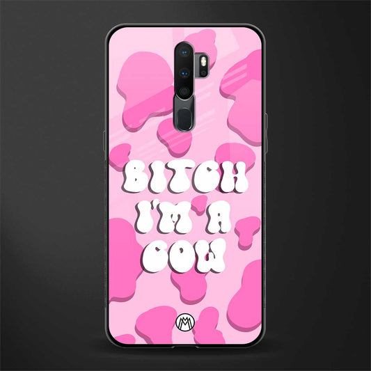 bitch i'm a cow glass case for oppo a5 2020 image