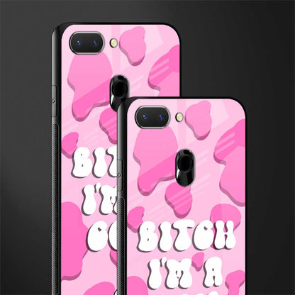 bitch i'm a cow glass case for oppo a5 image-2