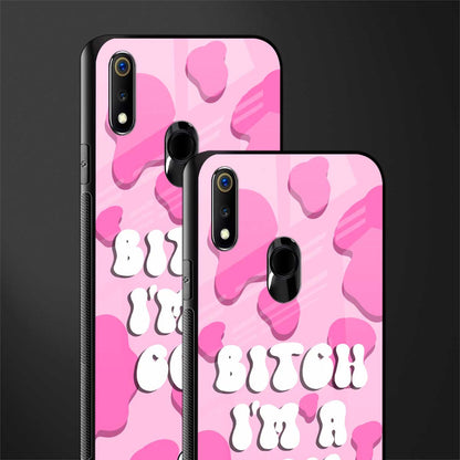 bitch i'm a cow glass case for realme 3 pro image-2