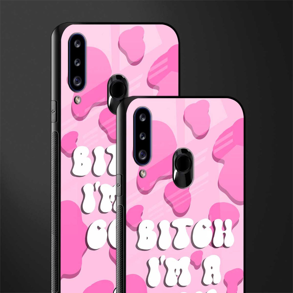 bitch i'm a cow glass case for samsung galaxy a20s image-2
