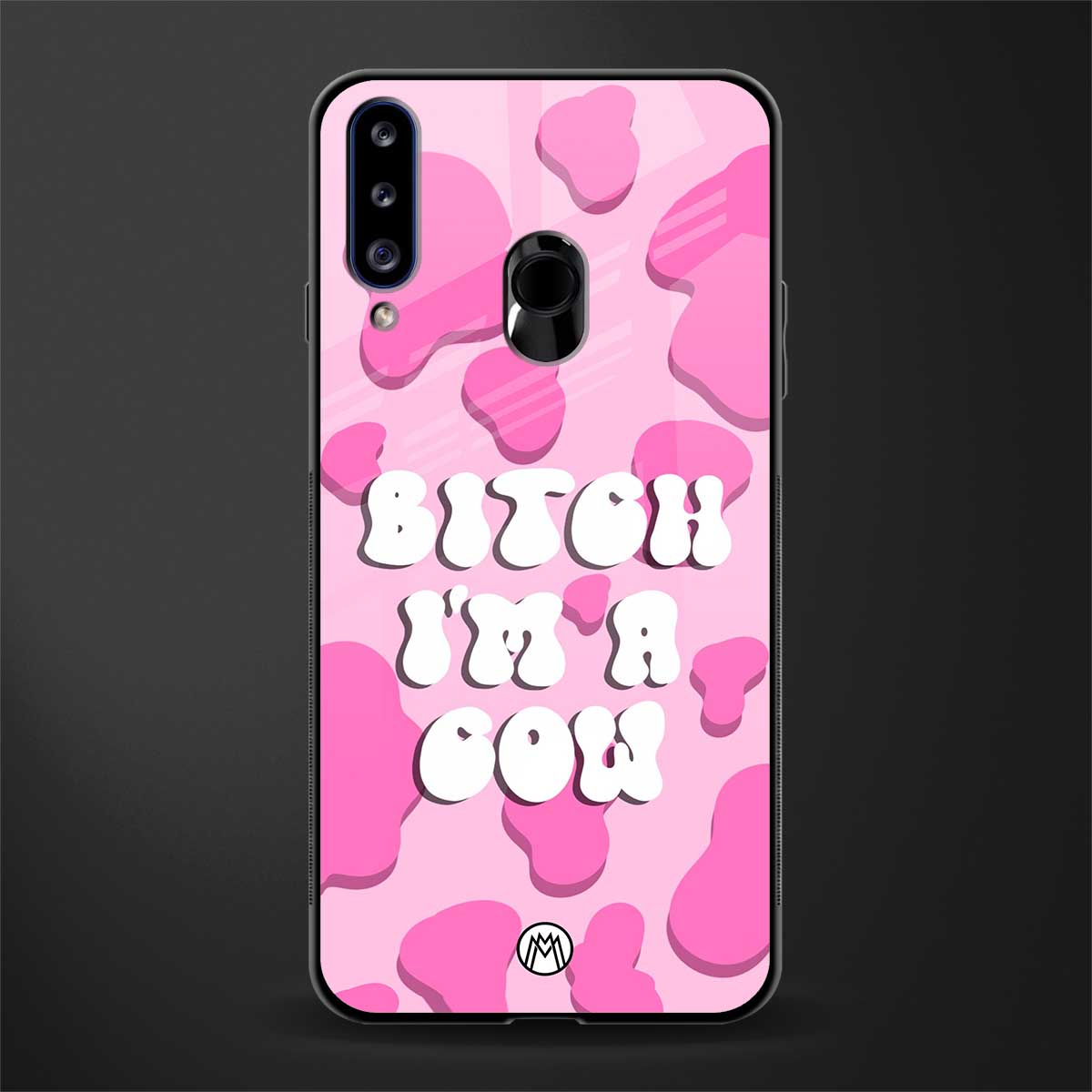bitch i'm a cow glass case for samsung galaxy a20s image