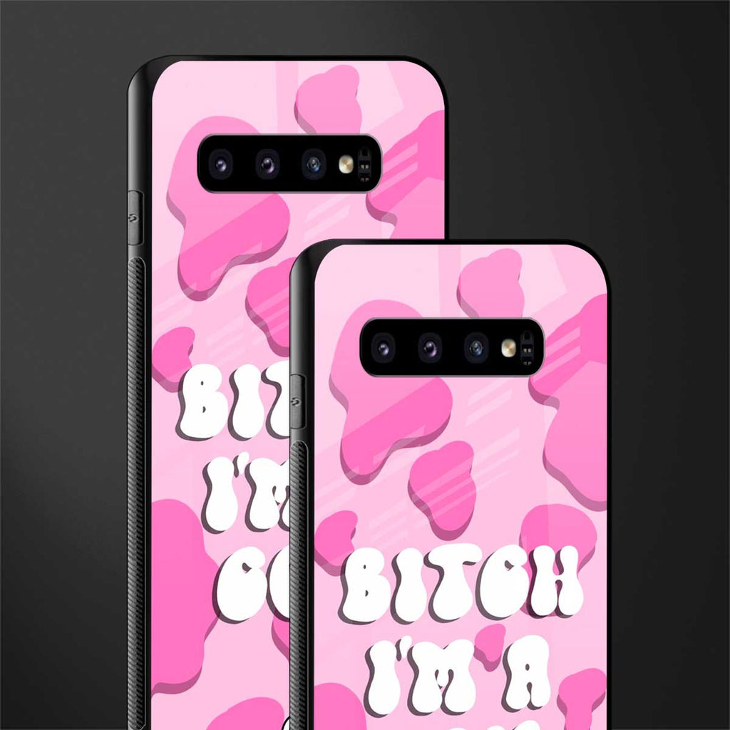 bitch i'm a cow glass case for samsung galaxy s10 plus image-2