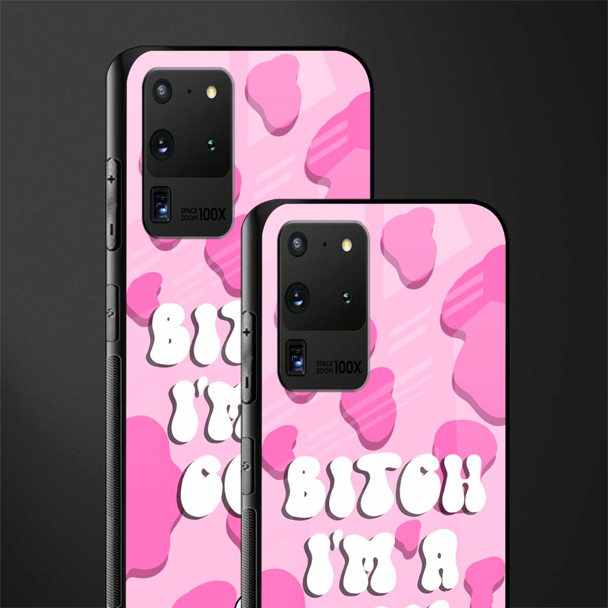 bitch i'm a cow glass case for samsung galaxy s20 ultra image-2