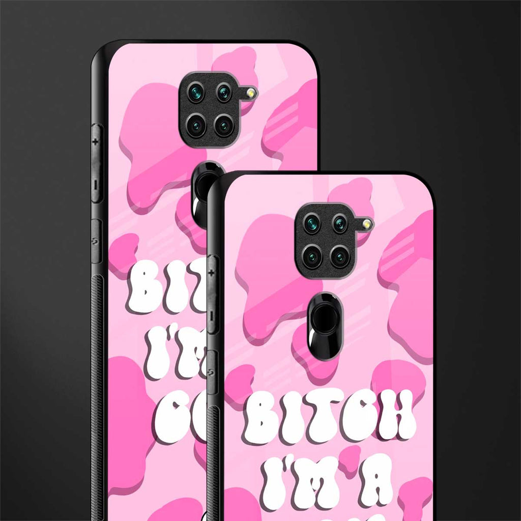 bitch i'm a cow glass case for redmi note 9 image-2