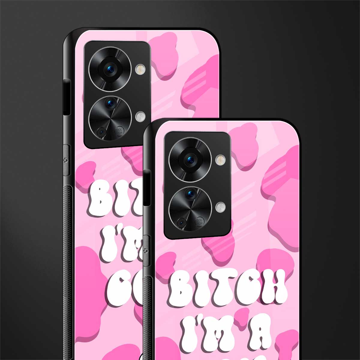 bitch i'm a cow glass case for phone case | glass case for oneplus nord 2t 5g