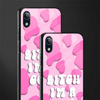 bitch i'm a cow glass case for vivo y1s without fingerprint image-2