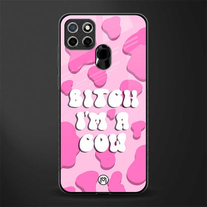 bitch i'm a cow glass case for realme narzo 30a image