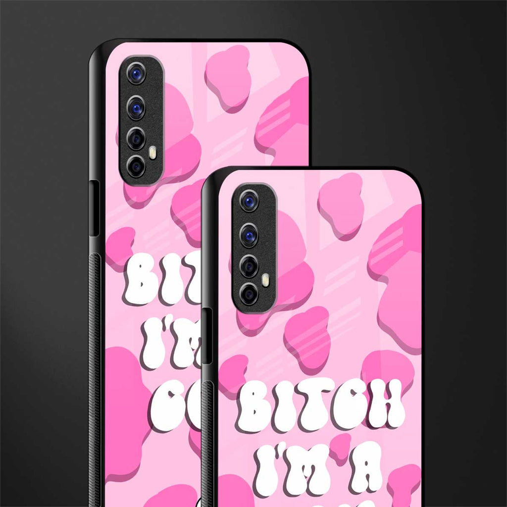 bitch i'm a cow glass case for realme 7 image-2
