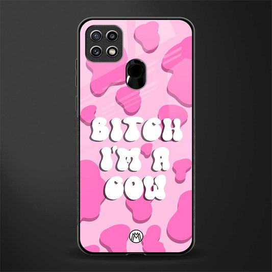 bitch i'm a cow glass case for oppo a15s image