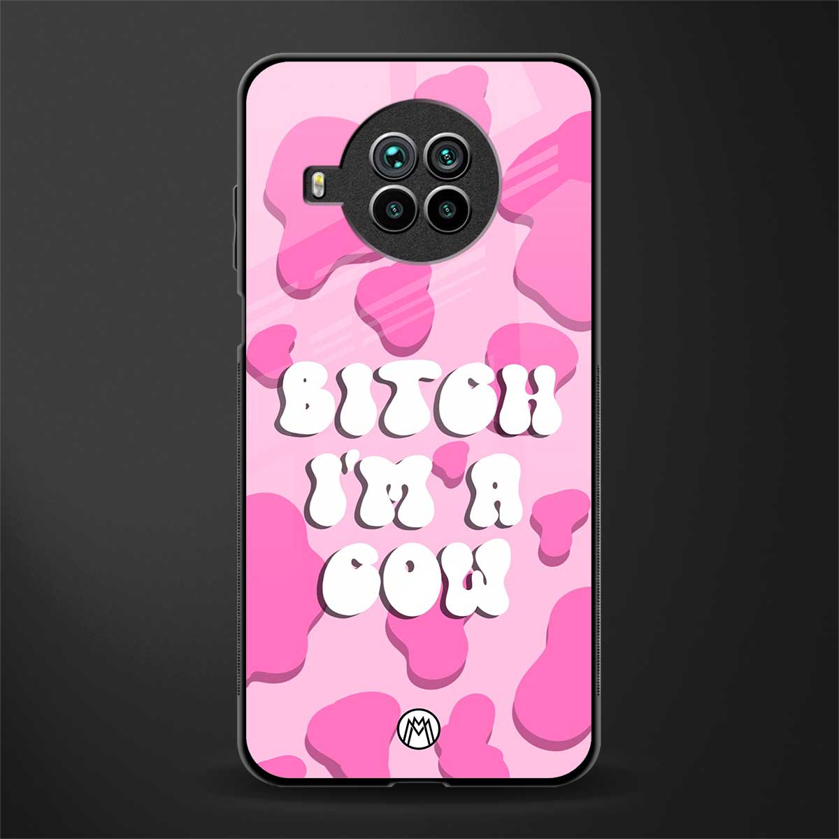 bitch i'm a cow glass case for mi 10i image