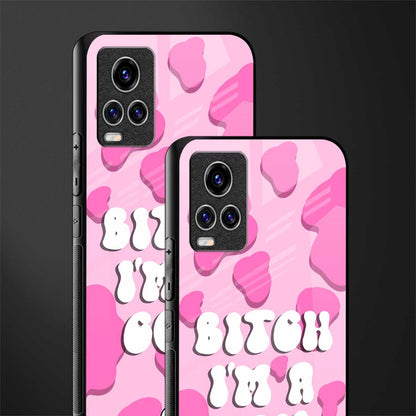 bitch i'm a cow glass case for vivo v20 pro image-2