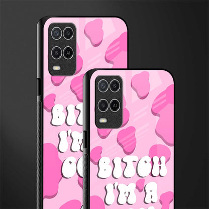 bitch i'm a cow glass case for oppo a54 image-2