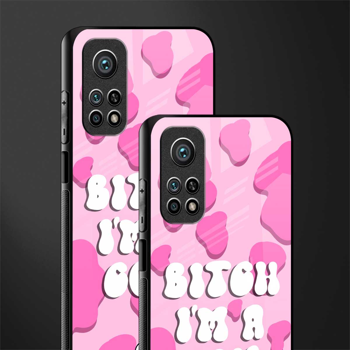 bitch i'm a cow glass case for mi 10t 5g image-2