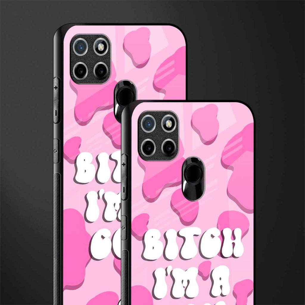 bitch i'm a cow glass case for realme c21 image-2