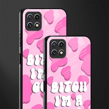bitch i'm a cow glass case for samsung galaxy a22 5g image-2