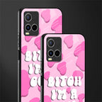 bitch i'm a cow glass case for vivo y21t image-2