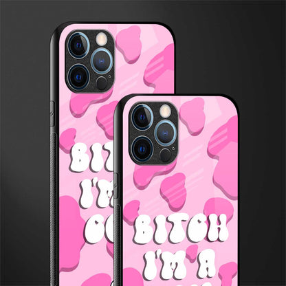 bitch i'm a cow glass case for iphone 12 pro max image-2