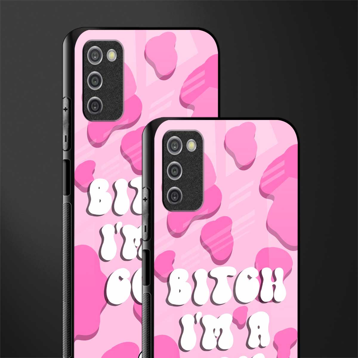 bitch i'm a cow glass case for samsung galaxy a03s image-2