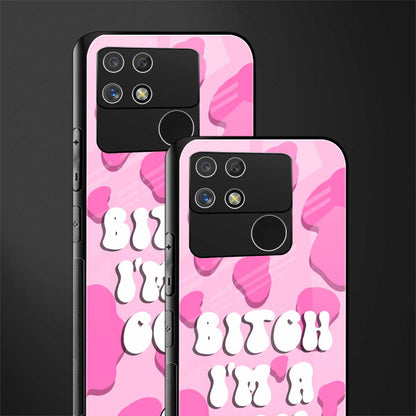 bitch i'm a cow back phone cover | glass case for realme narzo 50a