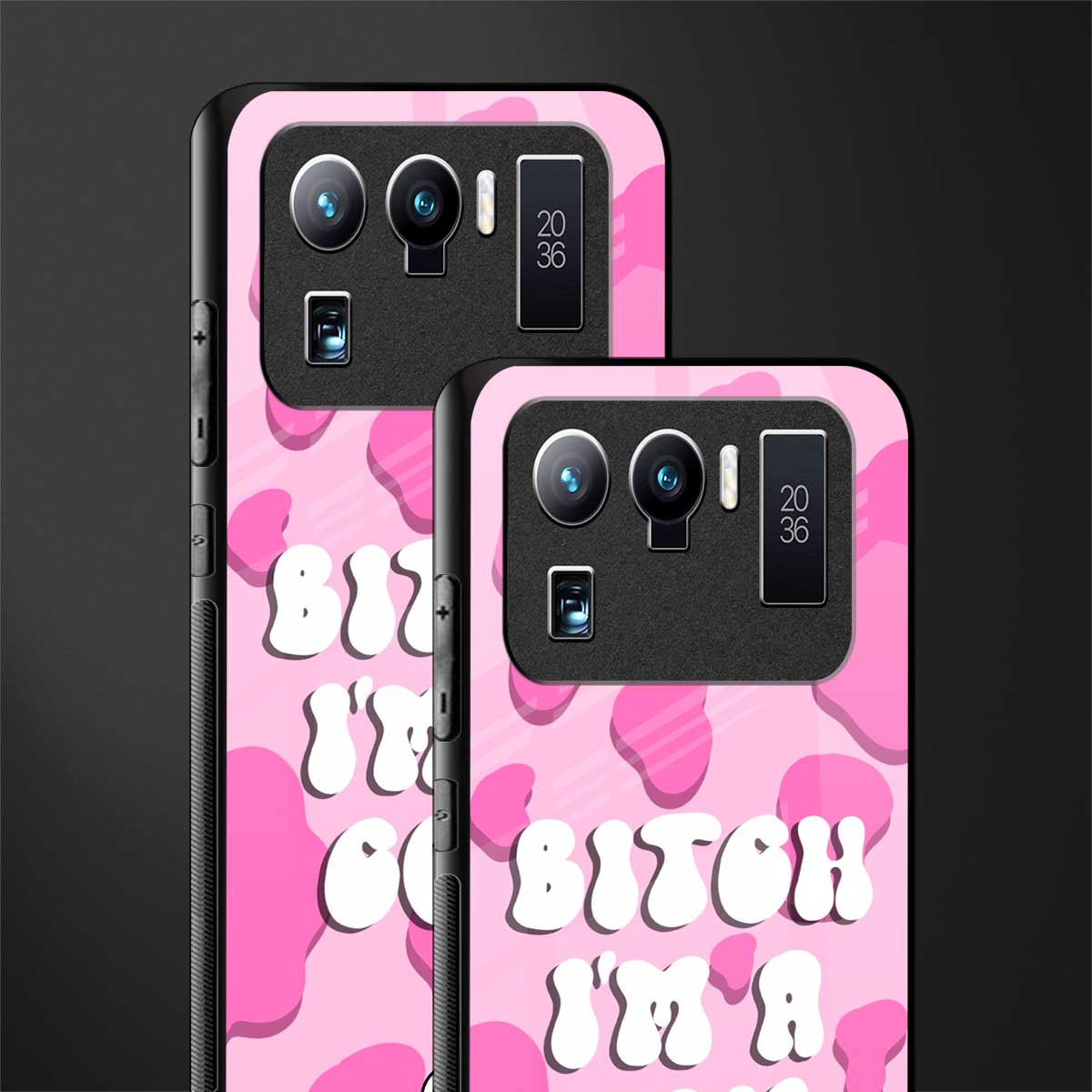 bitch i'm a cow glass case for mi 11 ultra 5g image-2