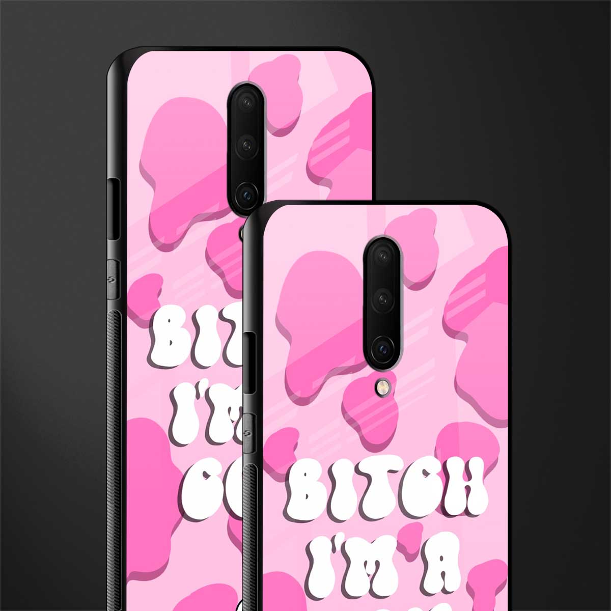 bitch i'm a cow glass case for oneplus 7 pro image-2