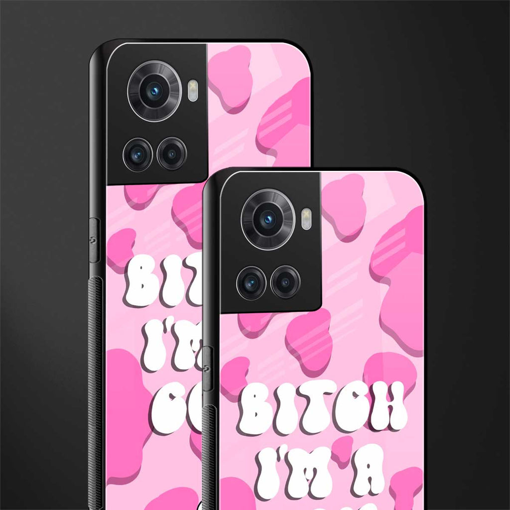 bitch i'm a cow back phone cover | glass case for oneplus 10r 5g