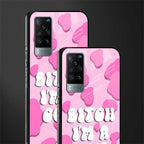 bitch i'm a cow glass case for vivo x60 image-2