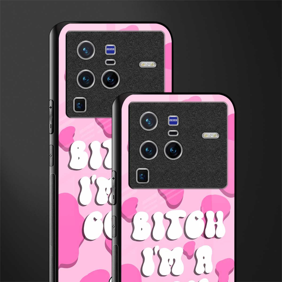 bitch i'm a cow glass case for vivo x80 pro 5g image-2